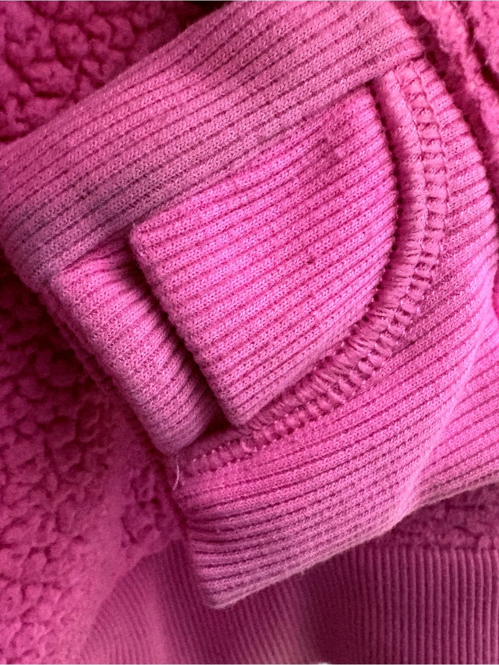 Athleta Girl Light Pink Sherpa Hoodie - Picture 4 of 5